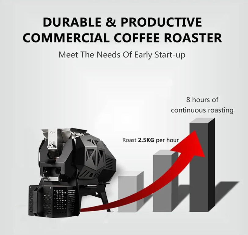 M6 Dual System 700g Coffee Roaster (Kaleido & Artisan) - Version 2 Sealed 15A